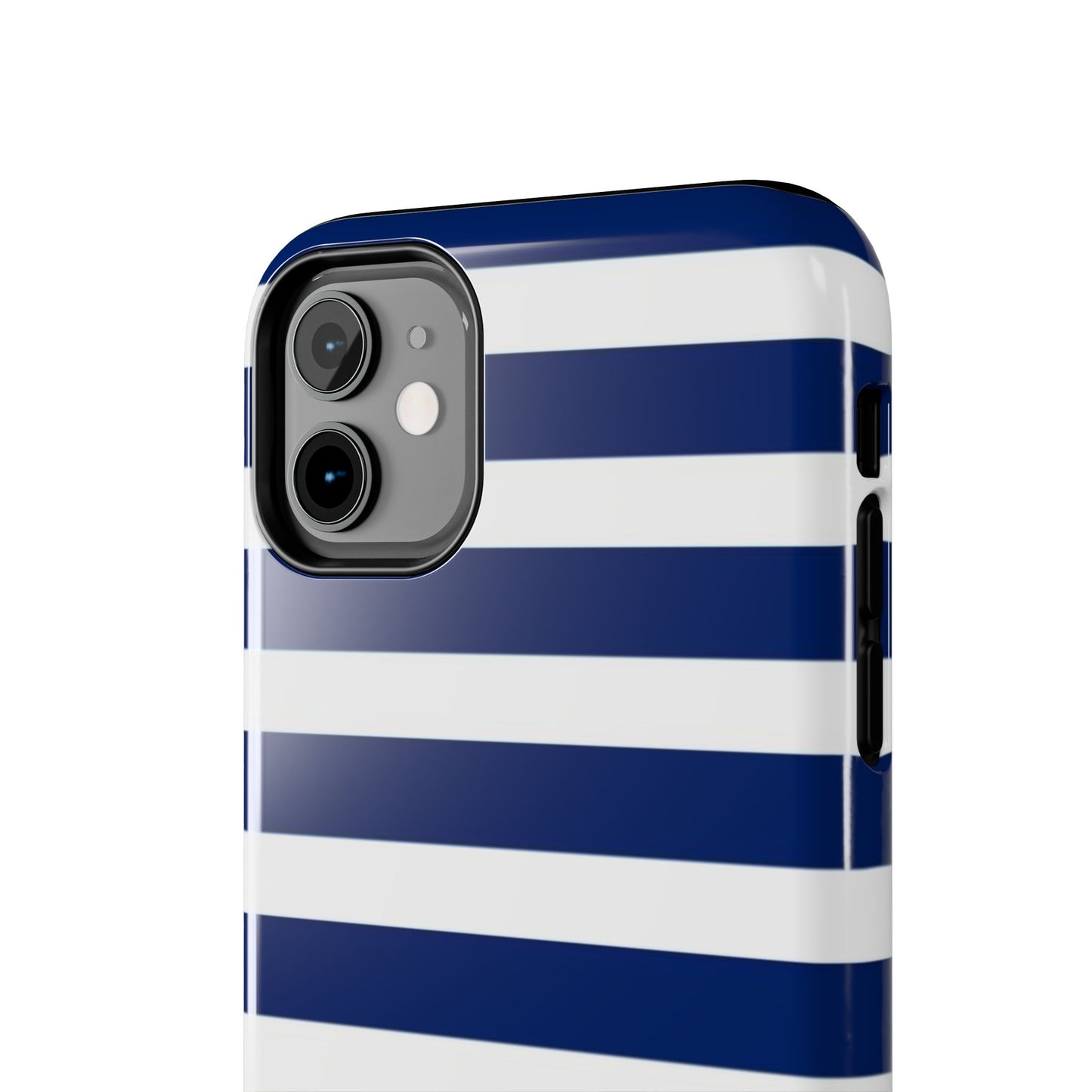 Navy White Striped