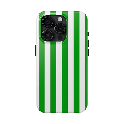 Urban stripes in green
