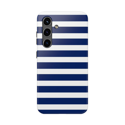 Navy White Striped