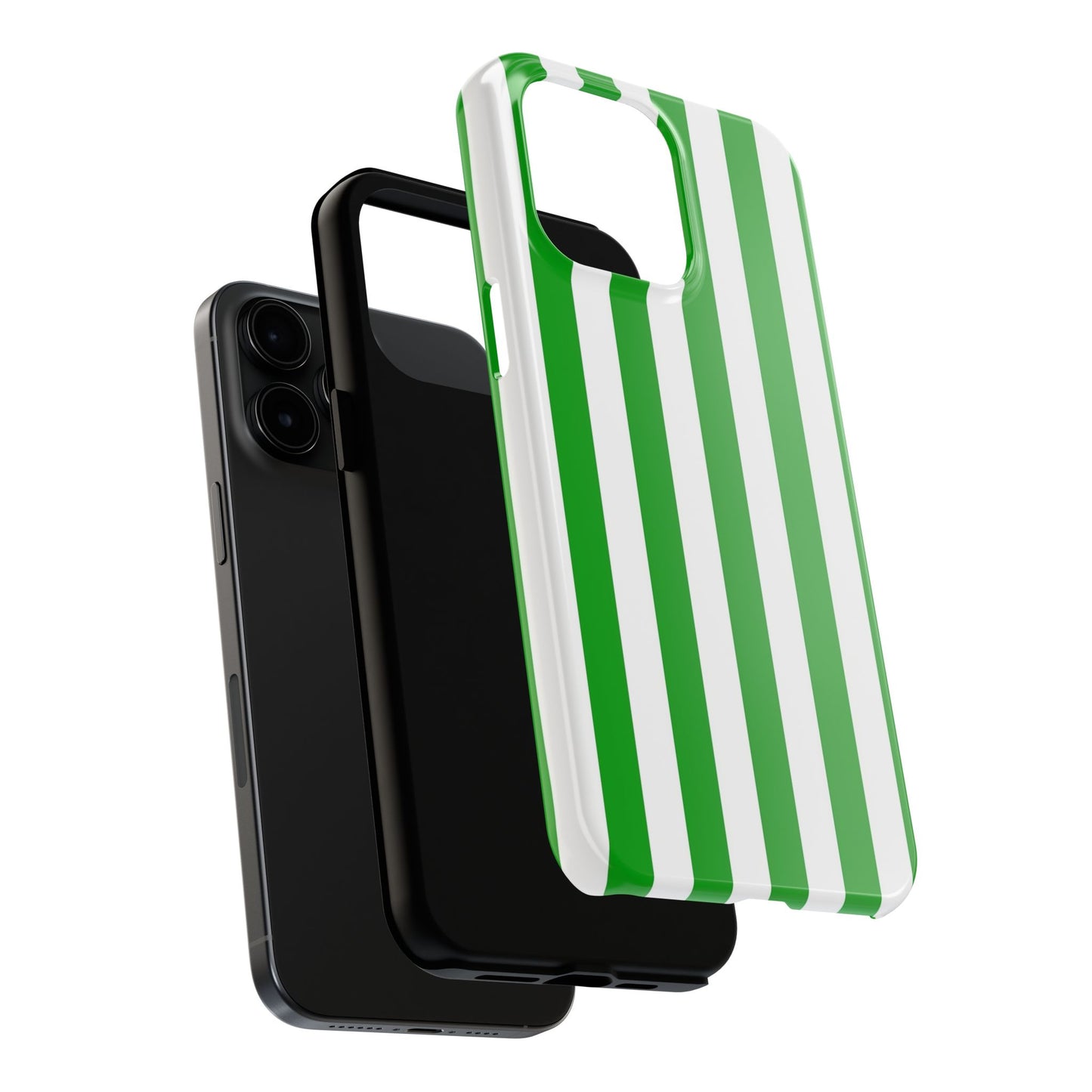 Urban stripes in green