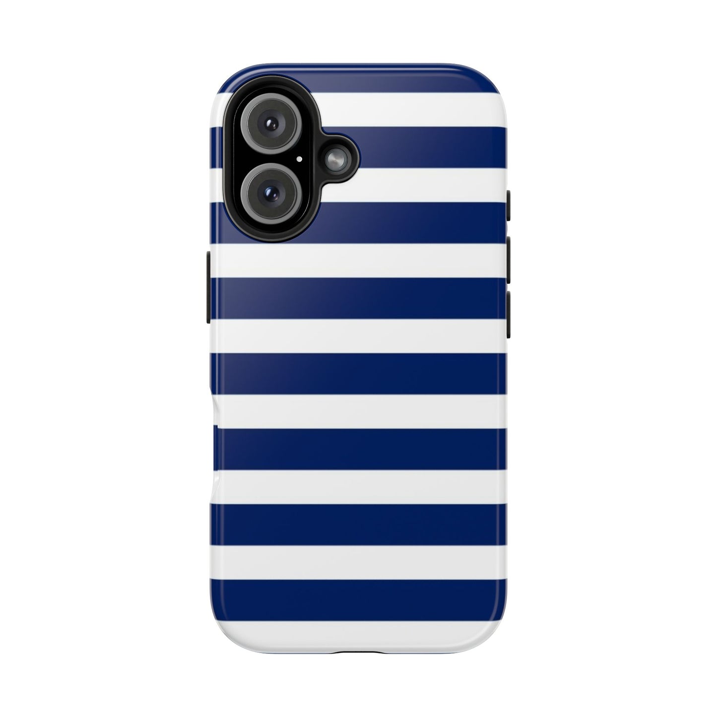 Navy White Striped