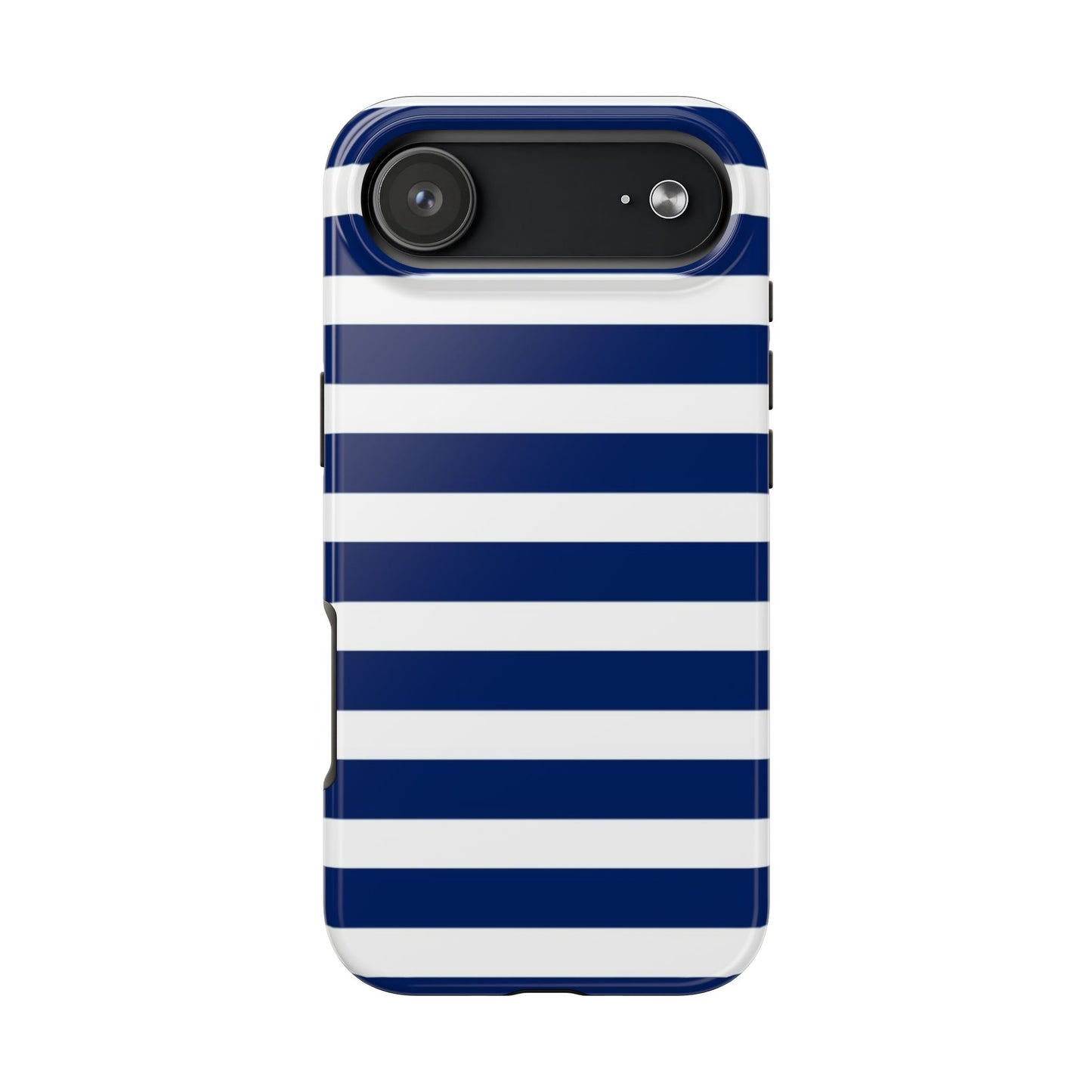 Navy White Striped