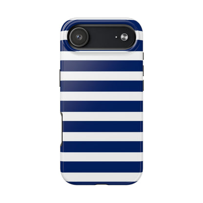 Navy White Striped