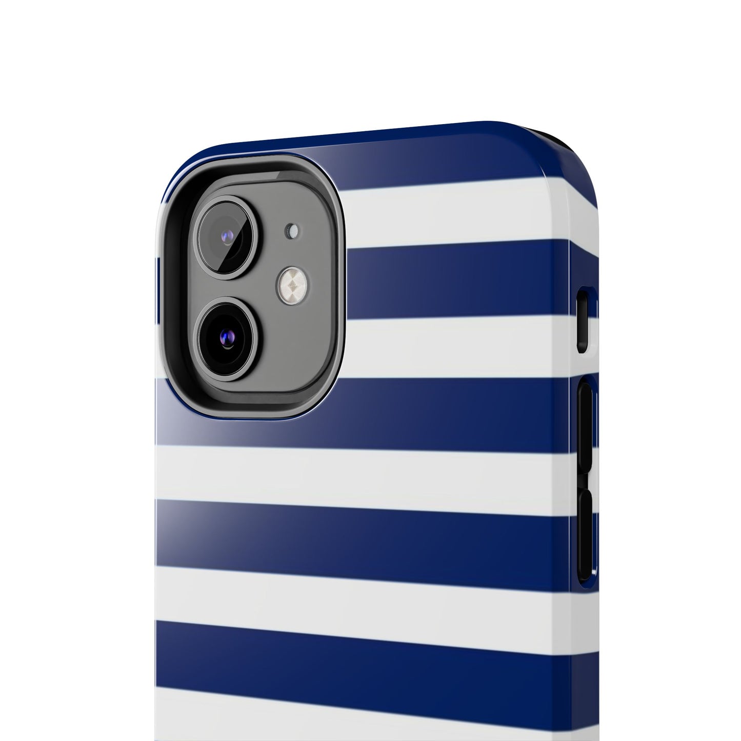 Navy White Striped