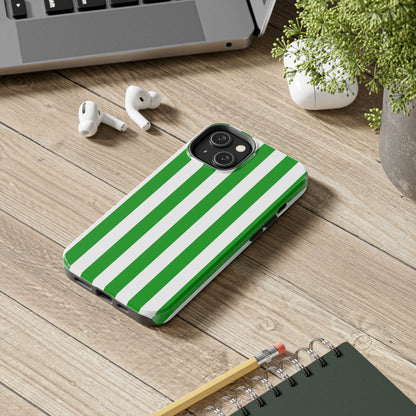 Urban stripes in green