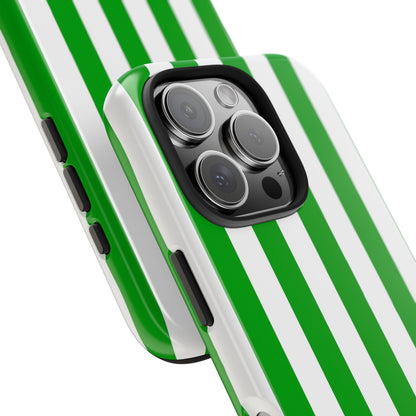 Urban stripes in green