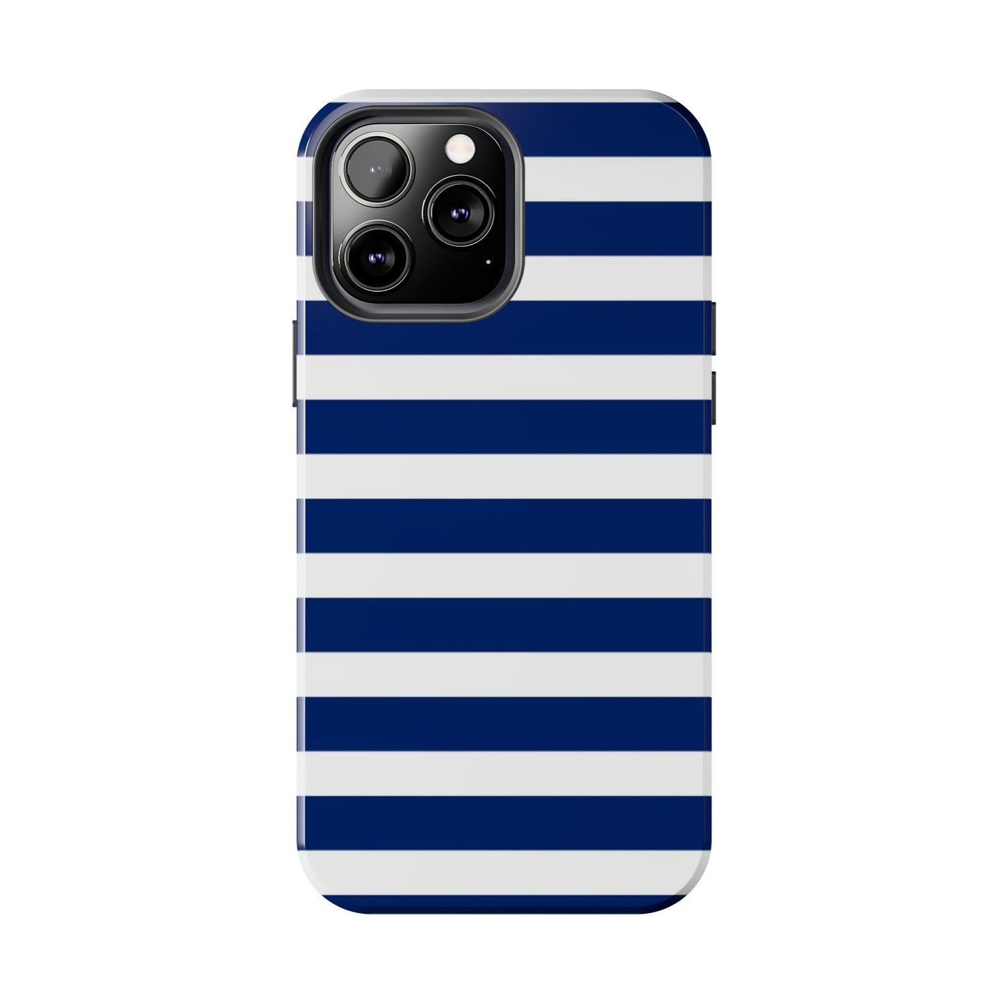 Navy White Striped
