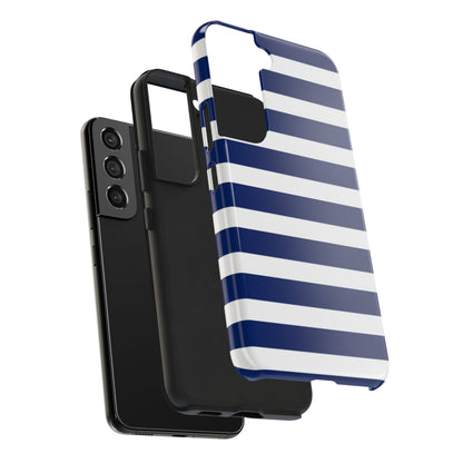 Navy White Striped