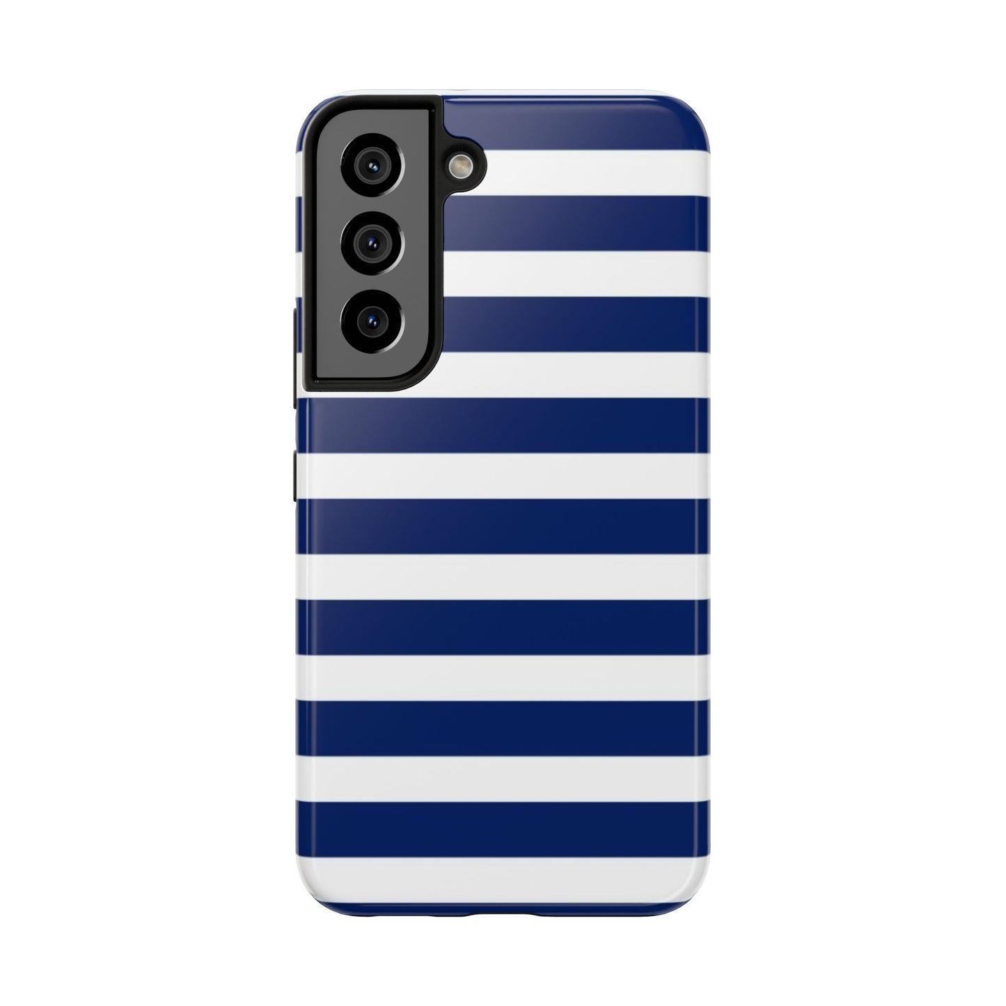 Navy White Striped