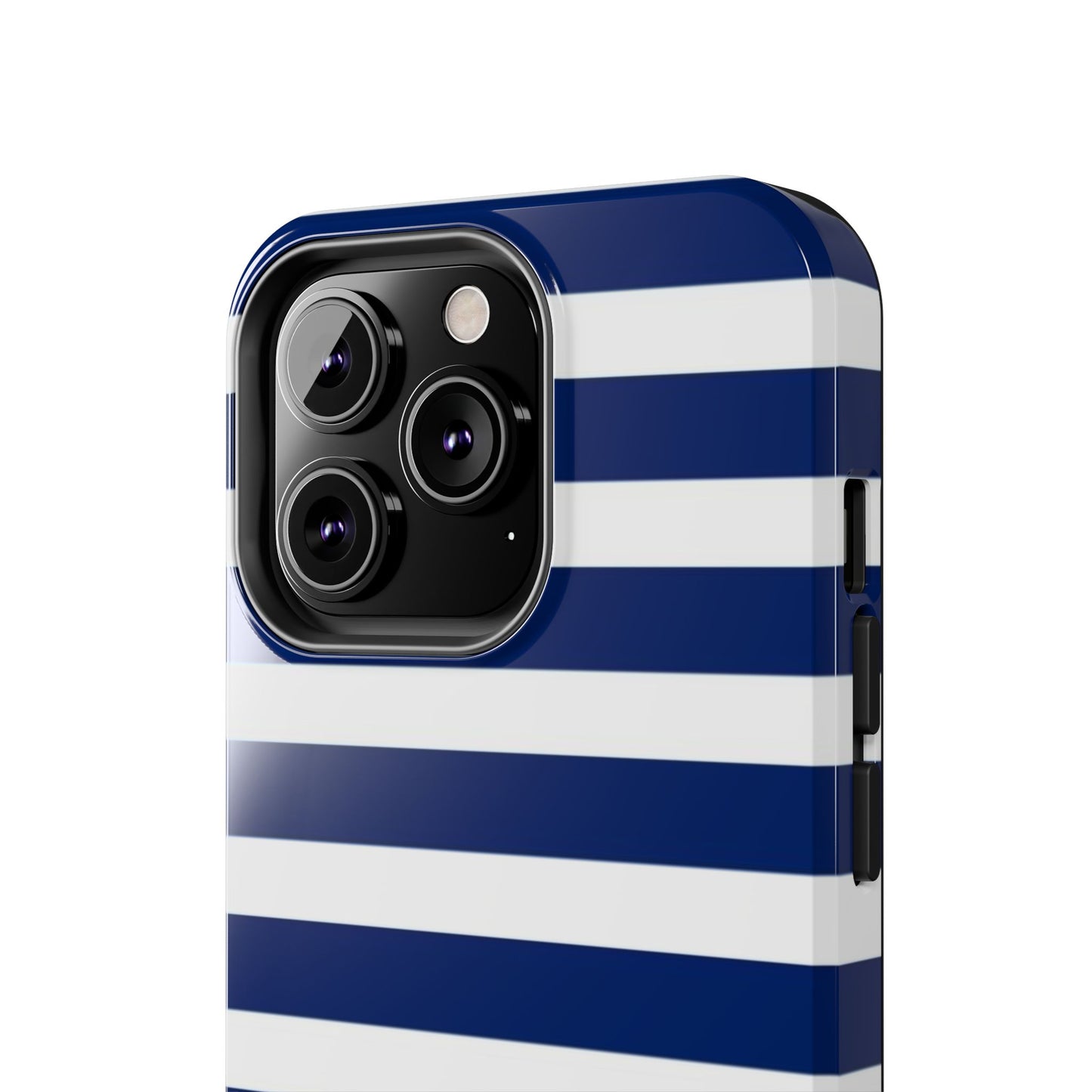 Navy White Striped