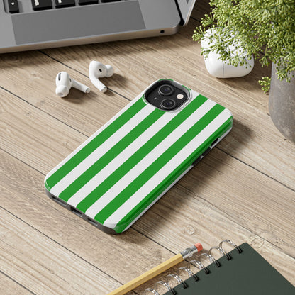 Urban stripes in green