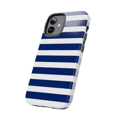 Navy White Striped