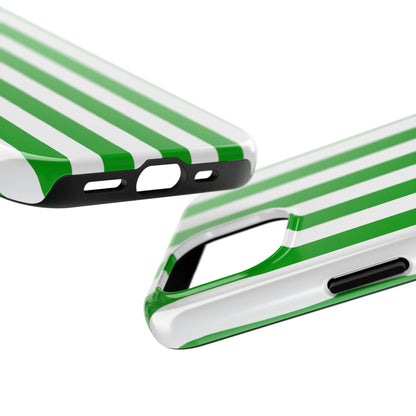 Urban stripes in green