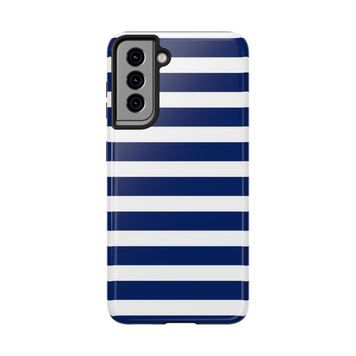 Navy White Striped