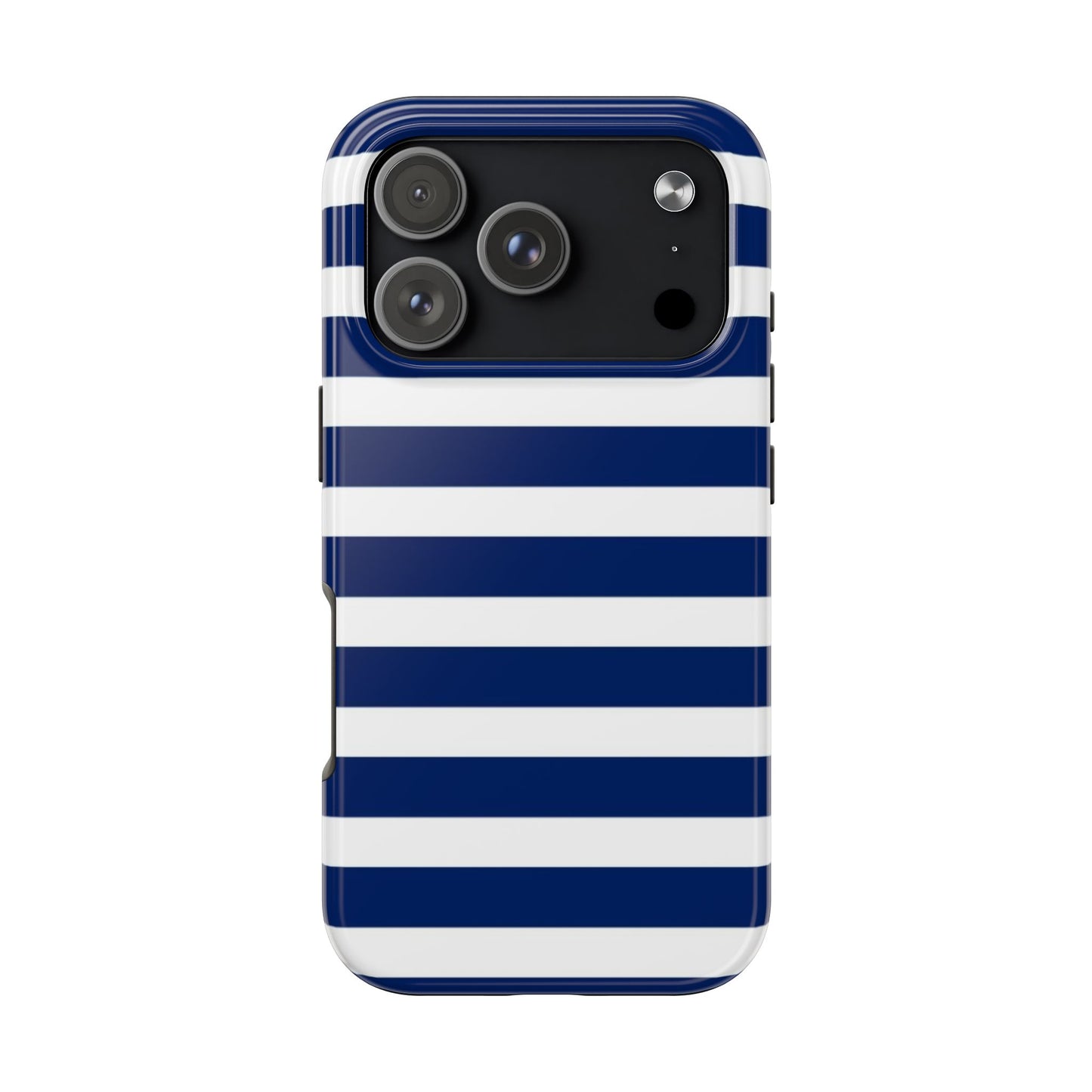 Navy White Striped