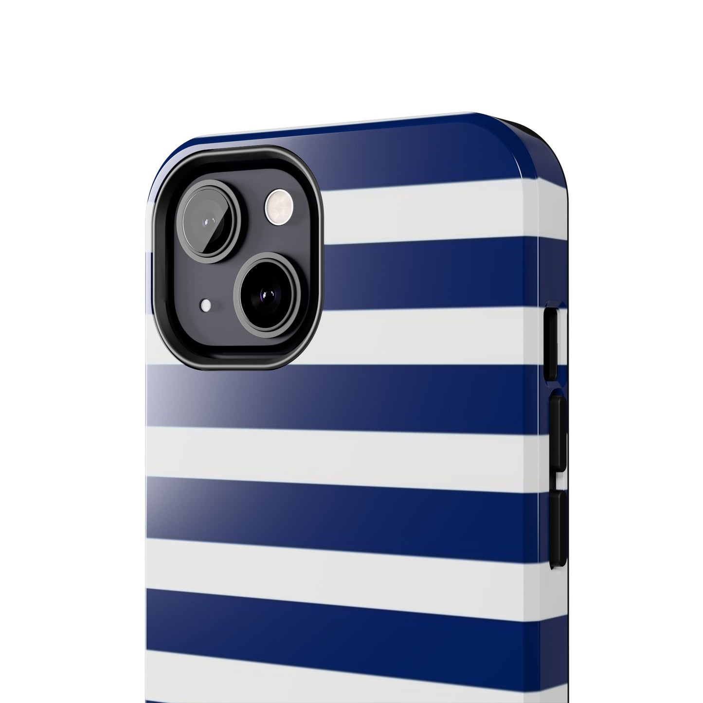 Navy White Striped