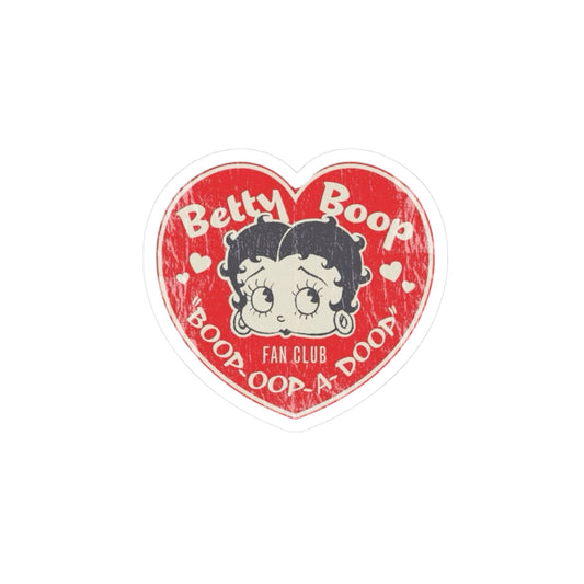 Betty Boop Heart Sticker