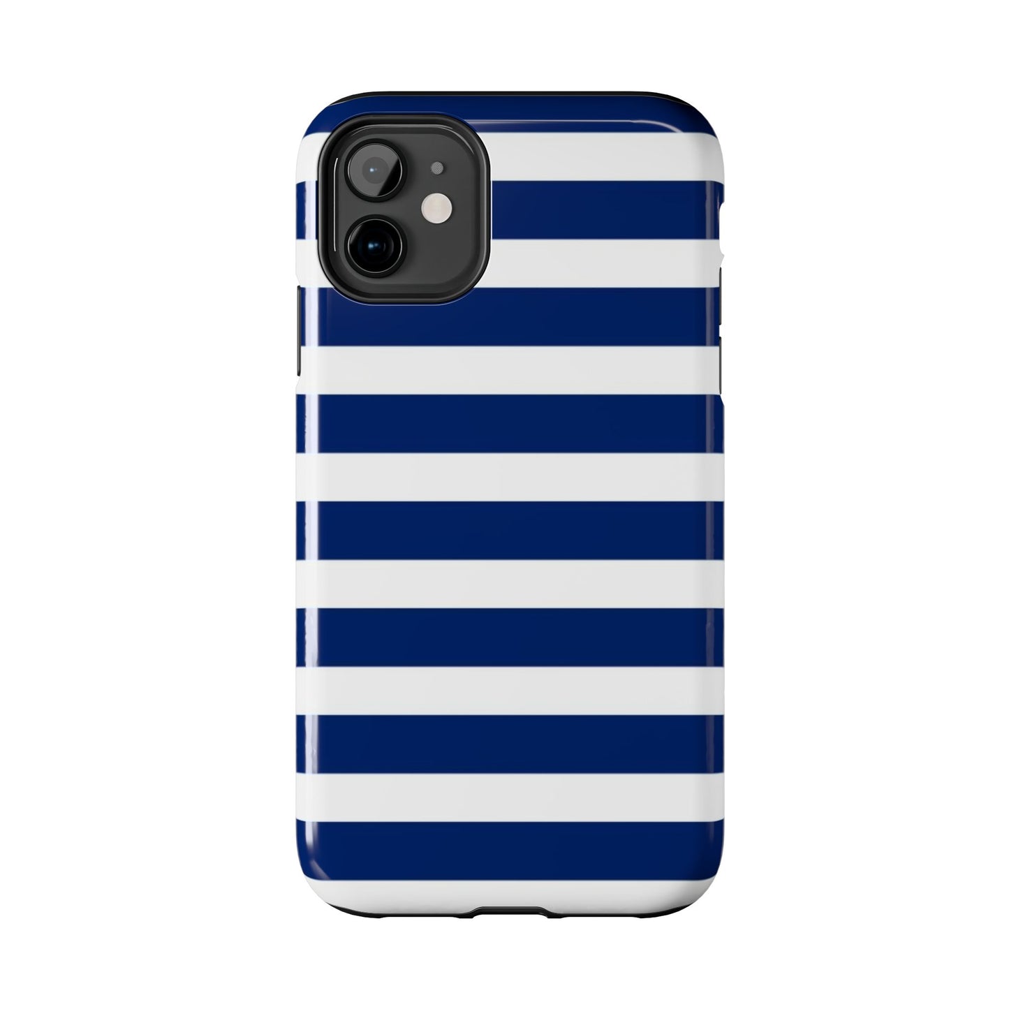 Navy White Striped
