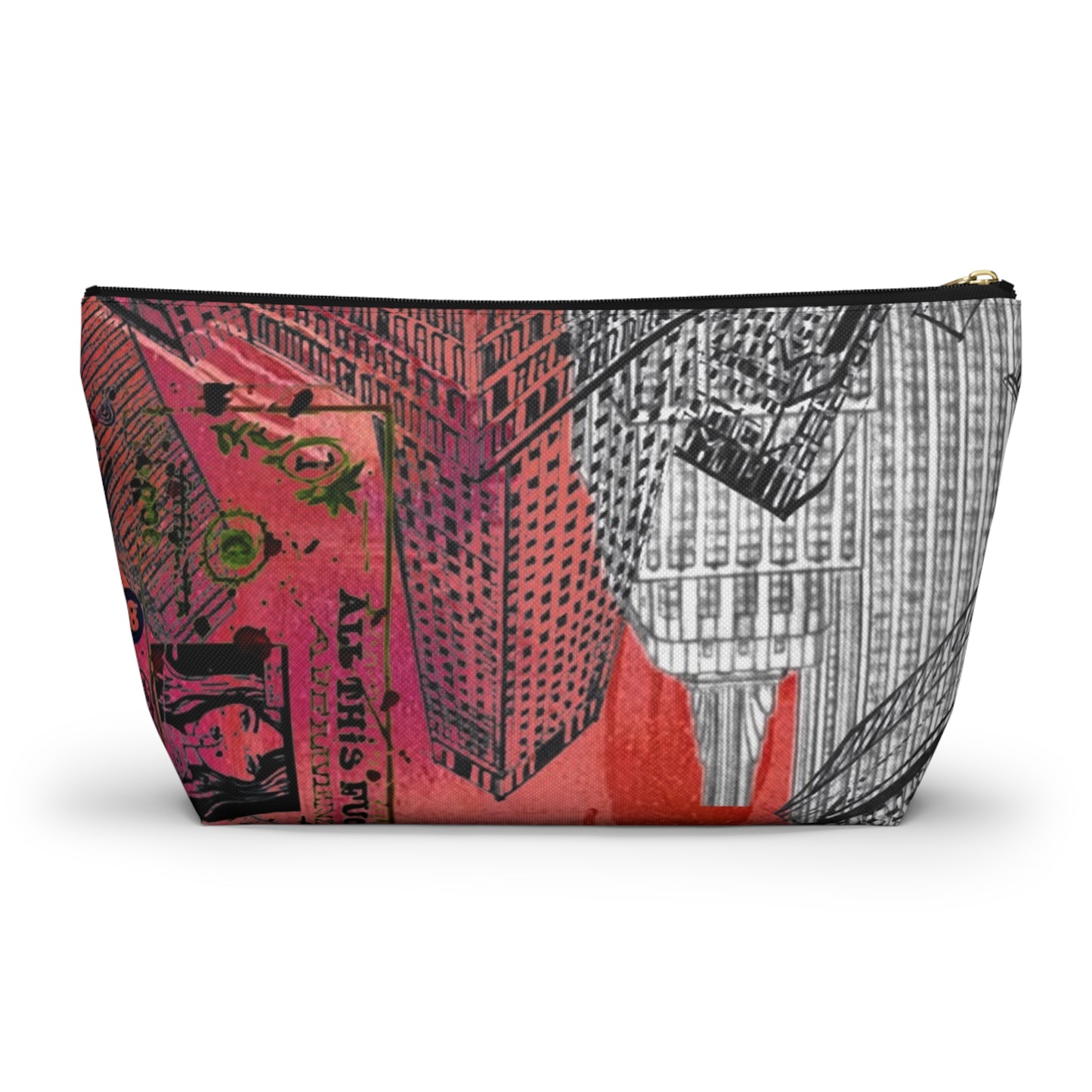 Cityscape Red Urban Skyline Bag