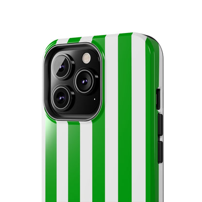 Urban stripes in green