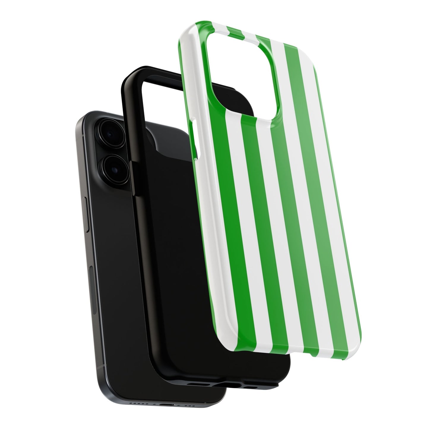 Urban stripes in green